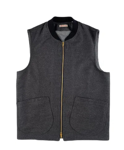 V31P VEST ZIP PANNO/JERSEY