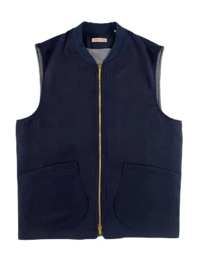 V31P VEST ZIP PANNO/JERSEY