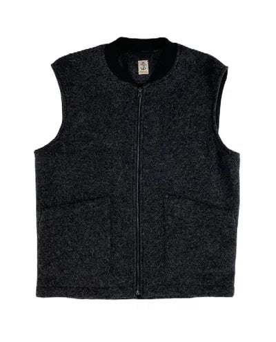 V46 OLIVER Vest Zip Lana Cotta